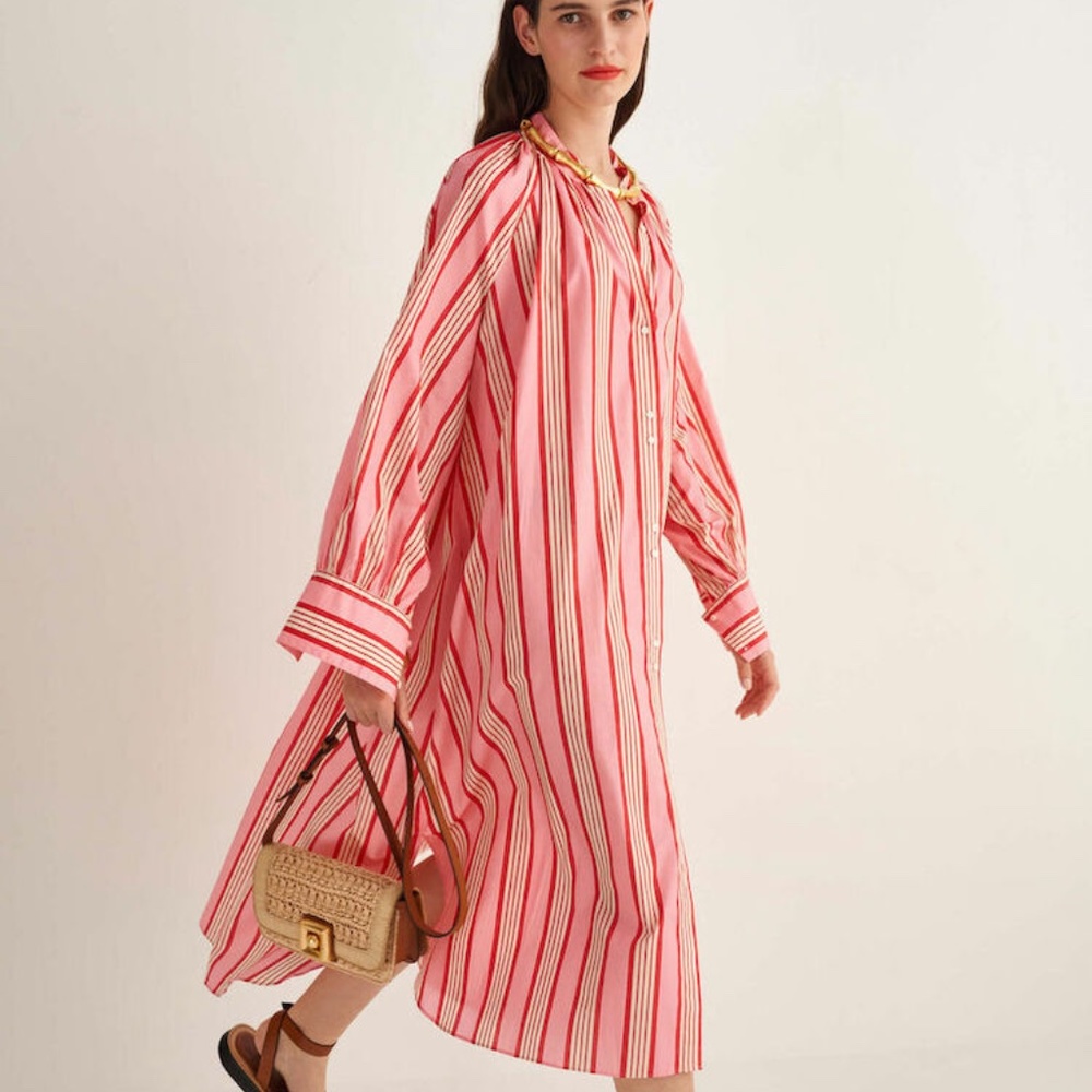 Oroton Candy Stripe Dress Sz AU8